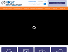 Tablet Screenshot of firstskinfoundation.org